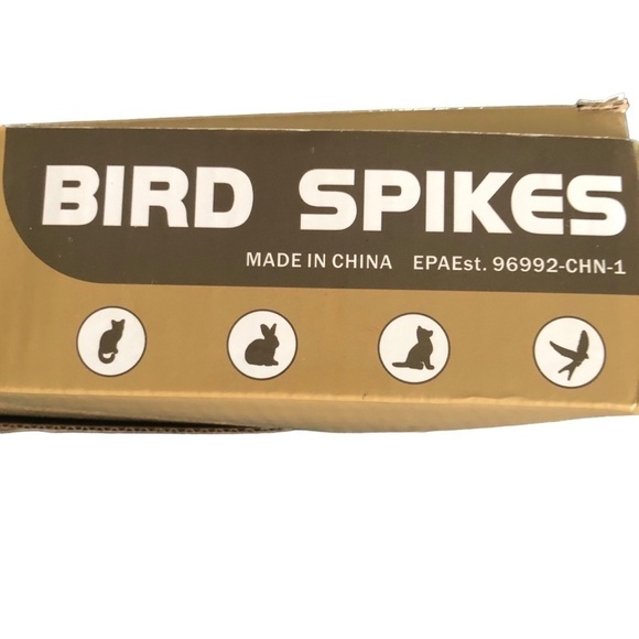 Bird Spikes for  Small Birds Plastic Bird Spikes No More Bird Nests & Poop 6PK - Picture 3 of 4
